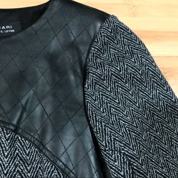 Tahari Zigzag Dress 3/4 Sleeve Size 4 - Picture 4 of 11